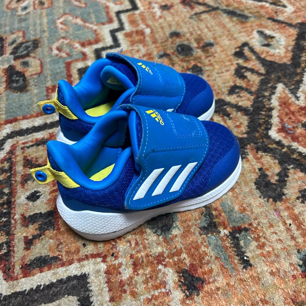 Adidas Toddler Sneakers in Blue and Yellow